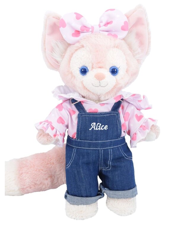 リーナベル 服 着せ替え コスチューム オーバーオールセット ハートフリル 本体無 Sサイズ用 送料無料