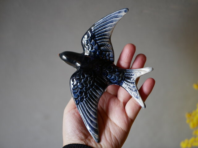 ヴィンテージ フランスアンティーク ウォールデコ 7番． つばめ 壁飾り ウォールデコ デコレーション ツバメ