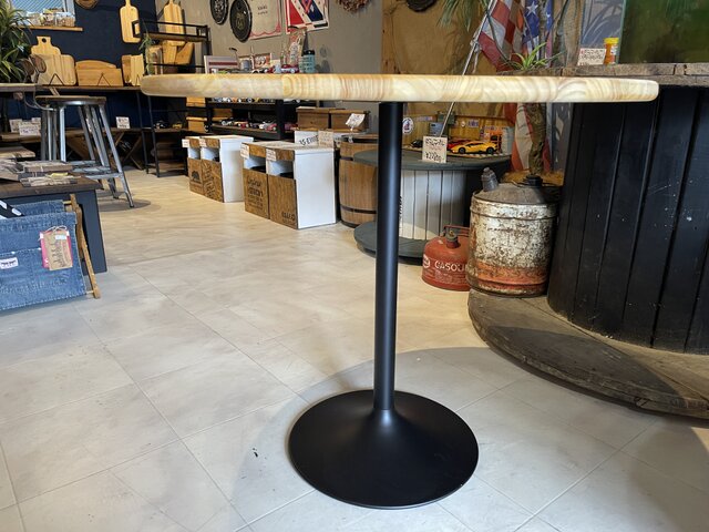 在庫あり 即納 Hotaru 丸テーブル 机 リビング ナチュラル アイアン