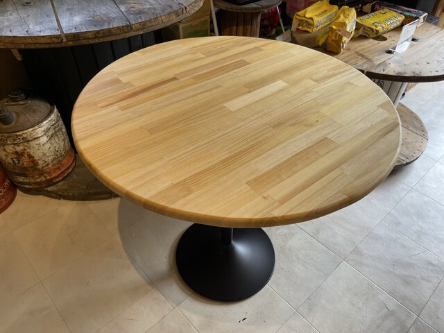 在庫あり 即納 Hotaru 丸テーブル 机 リビング ナチュラル アイアン