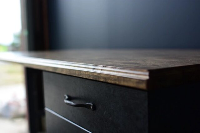 書斎机 引き出し付き アンティーク ミシンテーブル デスク テーブル