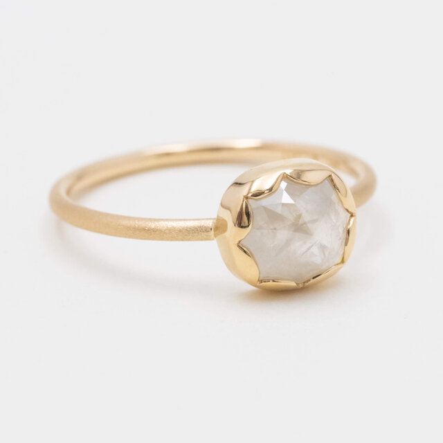 Magnolia Petal Diamond Ring