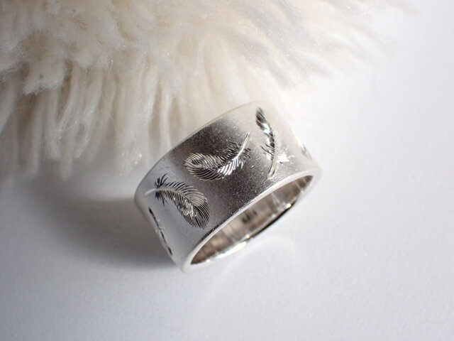 シルバー　フェザーリング シルバー925 フェザーリング 銀 シルバーリング ネイティブ 作りが繊細