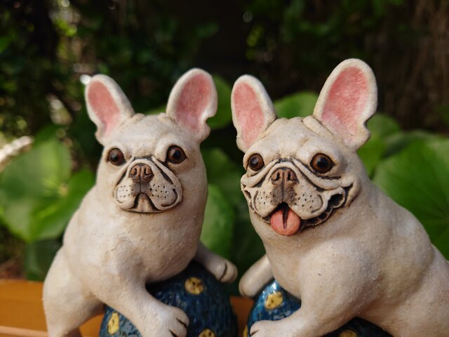 玉乗り☆フレンチブルドッグ(クリーム) | iichi 日々の暮らしを