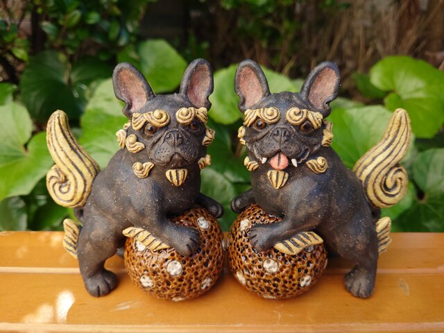 シーサー☆フレンチブルドッグ(ブリンドル) | iichi 日々の暮らしを