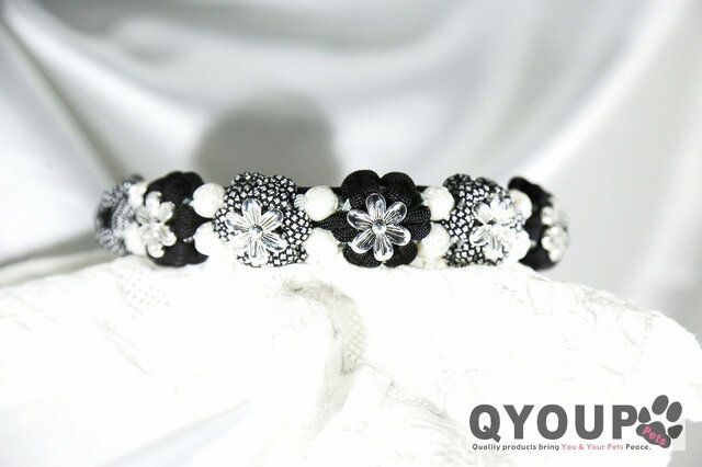 パラコード犬用首輪〈Lサイズ：35～38cm〉 ParaWan combi Fleurs Glen