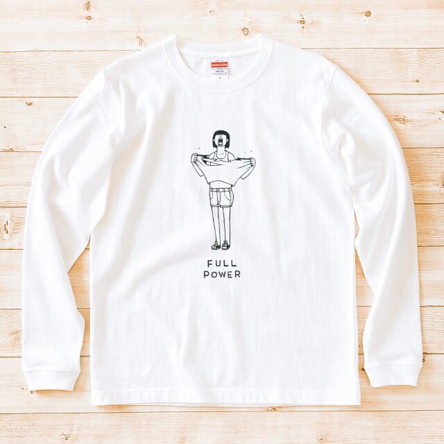 長袖 Tシャツ 『シャツ破り・女子』 男女兼用 ロンT