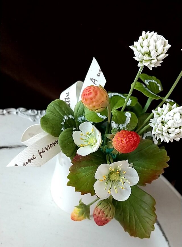 ☆クレイフラワー作品（花摘みー5）☆ | iichi 日々の暮らしを