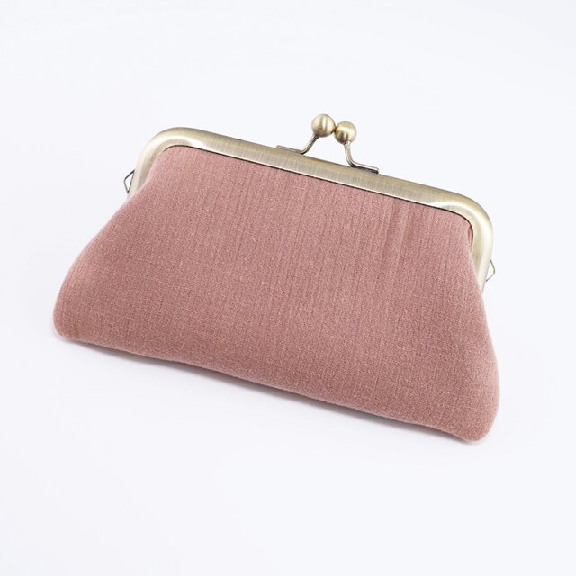 【美品】ビーズ総刺繍/ラインストーン/ ビジュー/口枠式/赤系色/ビーズバッグ 総ビーズのバッグ｜Toshiya