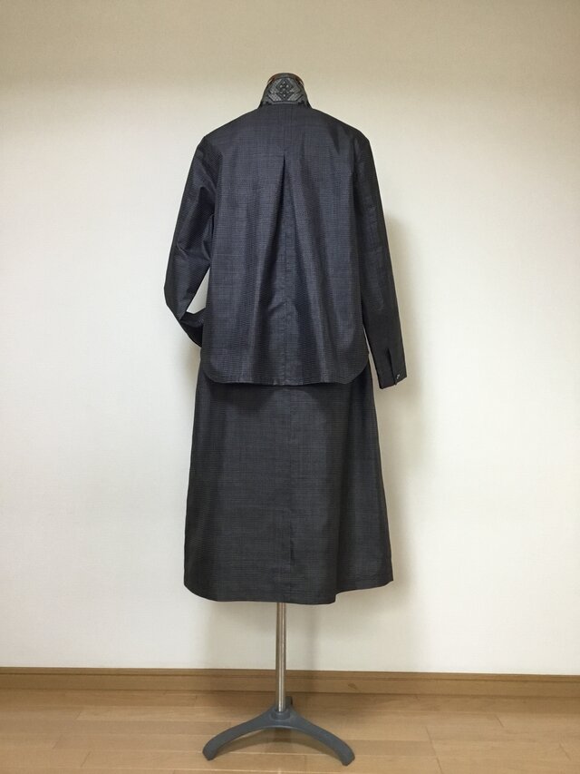 大島紬のシャツブラウス 着物リメイク | iichi 日々の暮らしを心地よく