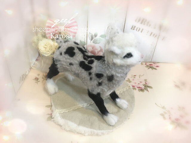 羊毛フェルト　みみページ Hamanaka】垂れ耳うさぎちゃん作りました｜Natural Blend｜羊毛