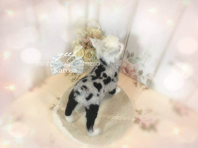 ギープ ヤギ ヒツジ ヒツジのハイブリッド 羊毛フェルト アート