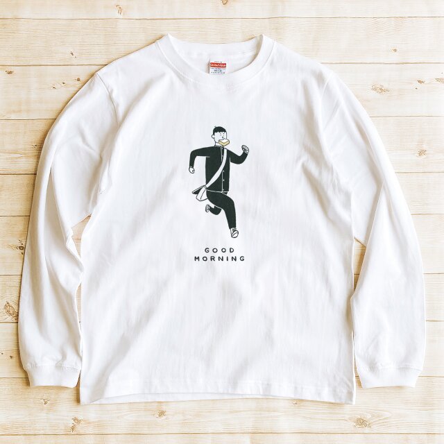 長袖 Tシャツ 『食パン・ボーイ』 男女兼用 ロンT