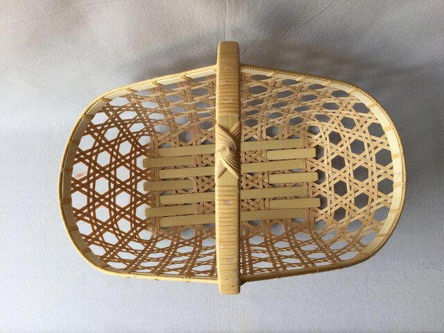 二重六つ目編みバスケット(大) | iichi 日々の暮らしを心地よくする