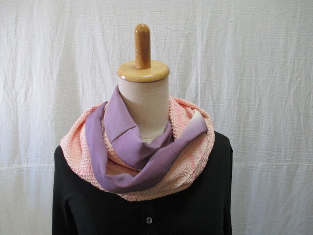 s18 スヌード 着物リメイク ネックウォーマー マフラー ストール