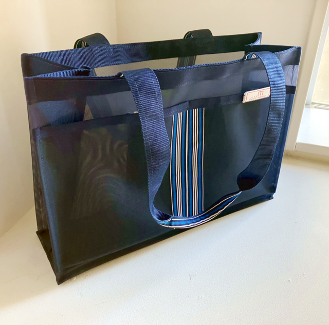 夏メッシュトートバッグ／ネイビー | iichi 日々の暮らしを心地よく