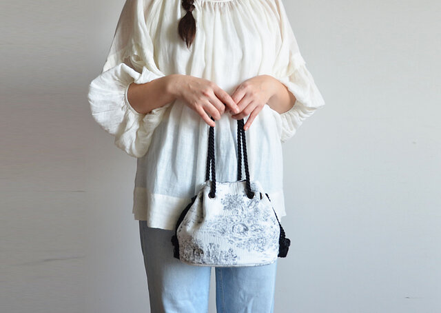 SAFECO　フランス生地　ジャガード　がま口お財布バッグ SAFECO フランス生地 ジャガード がま口お財布バッグ | iichi