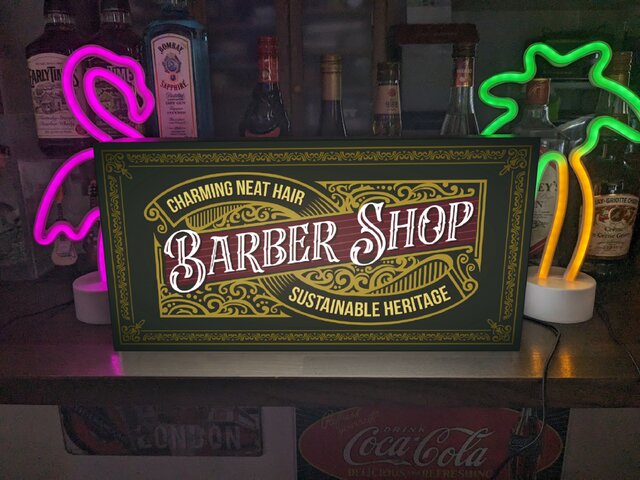 バーバーショップ ヘアーサロン 理容室 床屋 オールド ビンテージ 営業