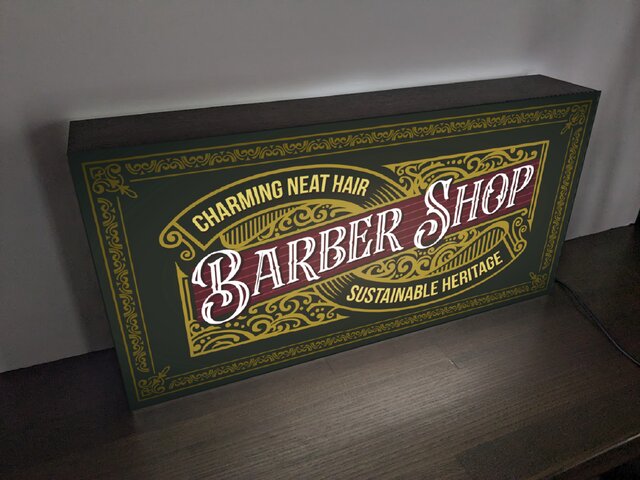 バーバーショップ ヘアーサロン 理容室 床屋 オールド ビンテージ 営業