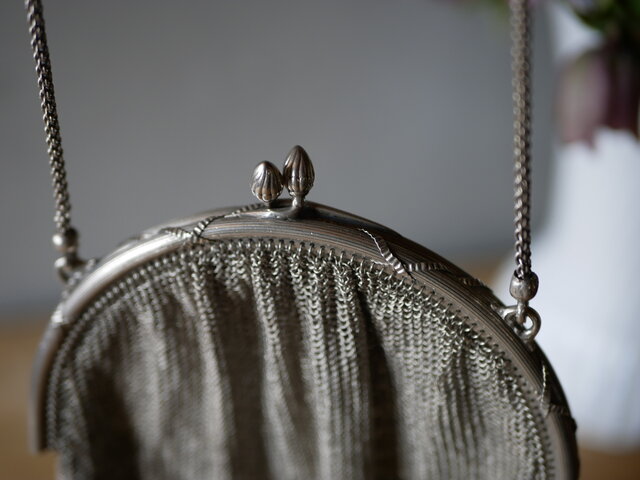 シャトレーン メッシュバッグ フランスアンティーク