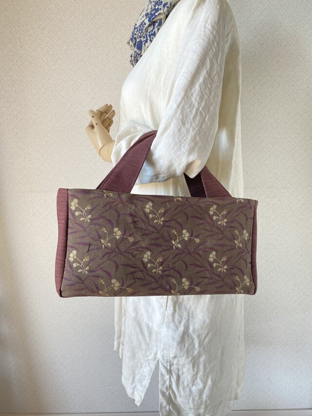 帯リメイクバッグ｜和モダン・上品な花柄 | iichi 日々の暮らしを