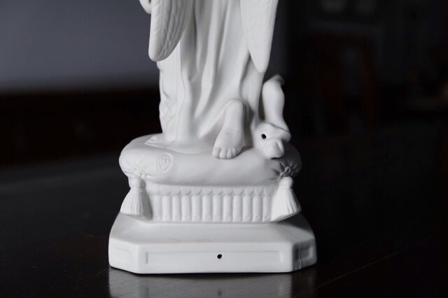 【セール】 石膏 天使 像 h27cm フランス アンティーク 0501710 | iichi アンティーク雑貨