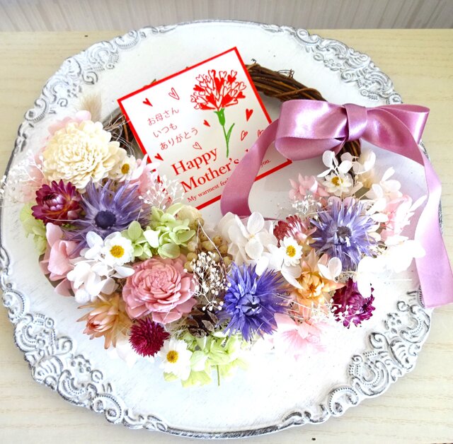 junpemi様♡専用作品 フラワーリース 造花リース アニバーサリーリース Sale ひまわりのリース 夏リース 玄関ドアリース アーティ