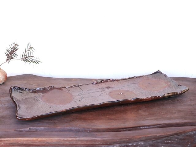 備前焼 長方皿(44cm) sr1-036 | iichi 日々の暮らしを心地よくする