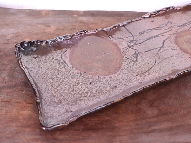 備前焼 長方皿(44cm) sr1-036 | iichi 日々の暮らしを心地よくする