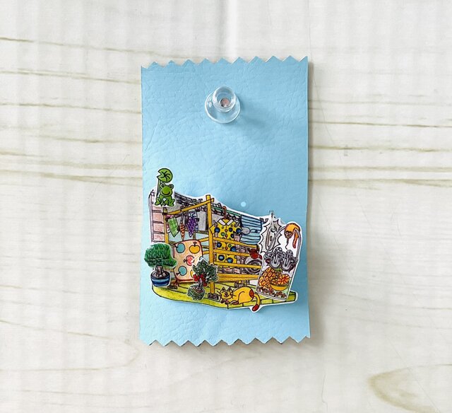 昭和レトロ ブローチ・バッジ 物干し場の雑多！…バッグ