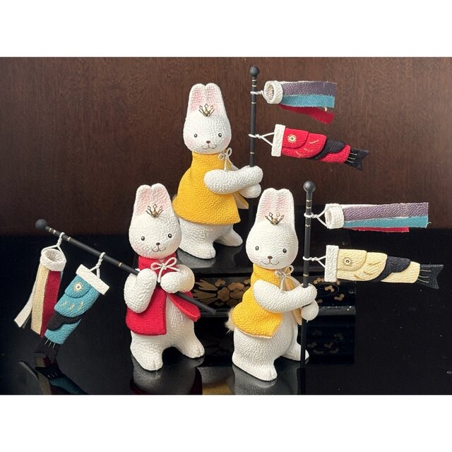 Yahoo!オークション - ちりめん 縮緬 女の子 うさぎ 創作人形 2