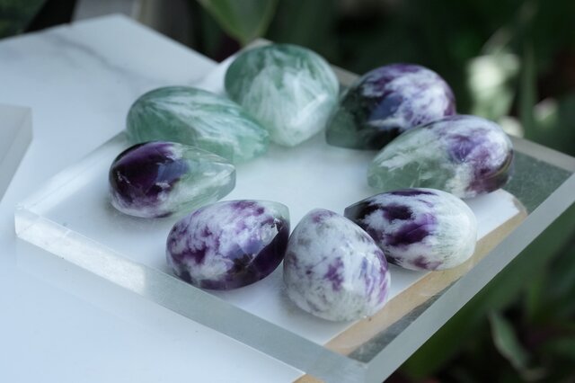 大粒☆紫運河☆エンジェルフェザーフローライト s1125 | iichi