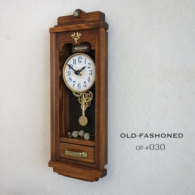 送料無料】OLD FASHIONED #030 レトロな時計 Sサイズ 1点物 