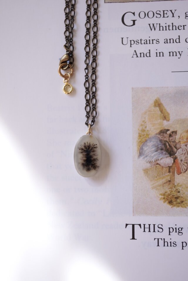 神秘風景Ⅱ ~デンドリティックアゲートのペンダント | iichi 日々の