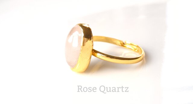 新品未使用 天然ピンククォーツリング 新品未使用 天然ピンククォーツリング