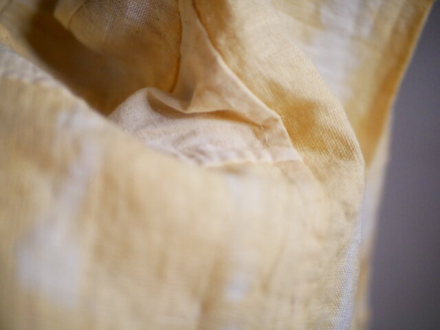 手縫いポジャギ 永遠の布 くちなし染 34×43cm | iichi 日々の暮らしを