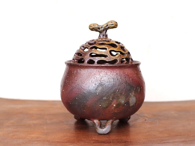 虎)の香炉 瓦・備前焼 工芸品