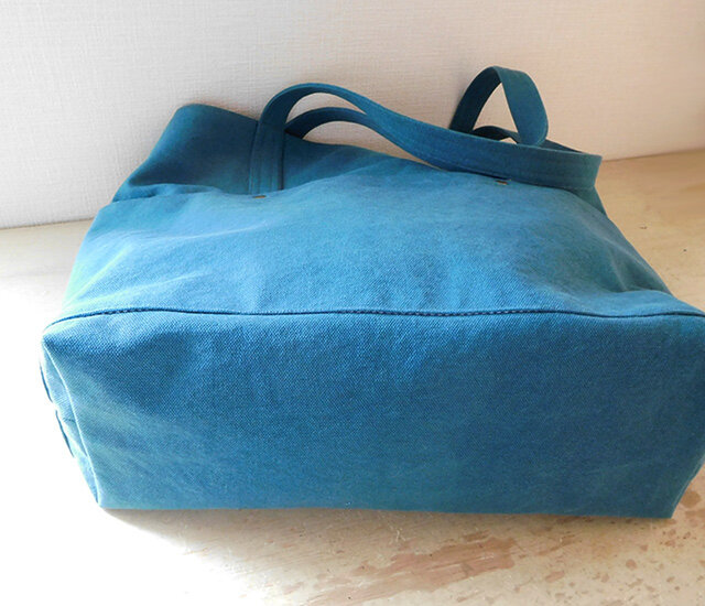 ヴィンテージ帆布 トートバッグ ブルー | iichi 日々の暮らしを