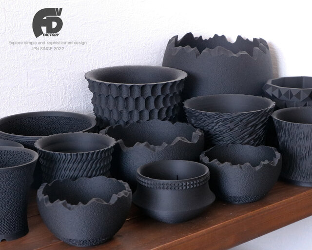 Adv-019 (90×90) 植木鉢 おしゃれ シンプル 黒 プラ鉢 多肉 塊根 観葉