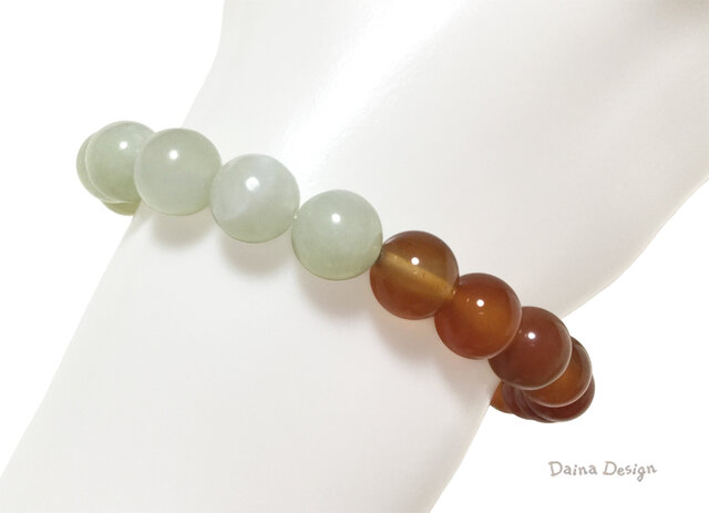 アンティーク　カーネリア銀細工ブレスレット　ー3 カーネリアン ブレスレット 12mm ｜ 天然石通販の4976堂