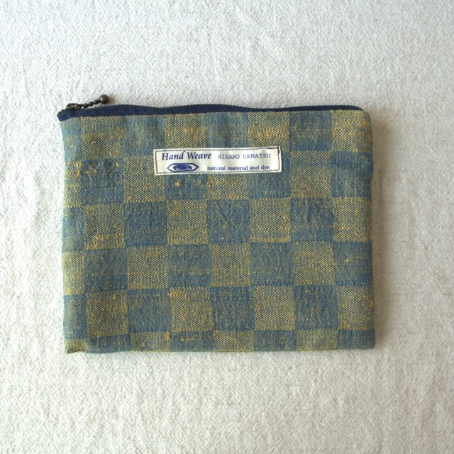 手織り・草木染めポーチ　B