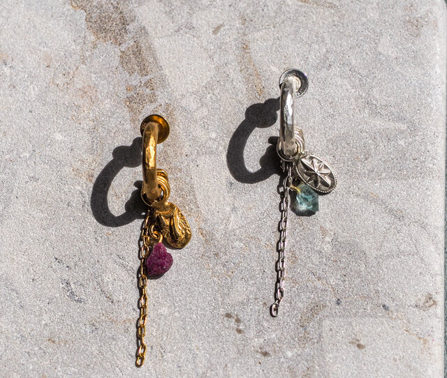 オーダーできるナンバー・イニシャルピアス・星/月・片耳ピアス