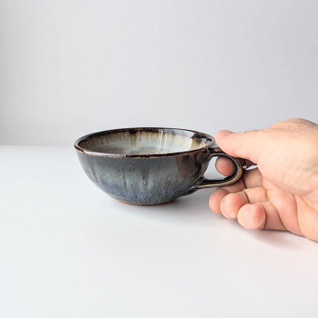 ブルーのスープカップ 【手仕事 民藝 和 陶器】 | iichi 日々の暮らし