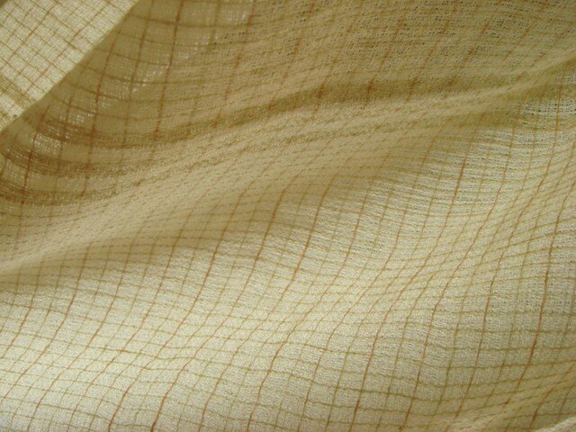 <手織り>ストール*格子の画像1枚目