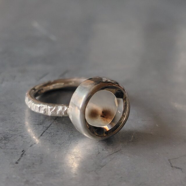 ダルメシアンクォーツシルバーリング#14.5