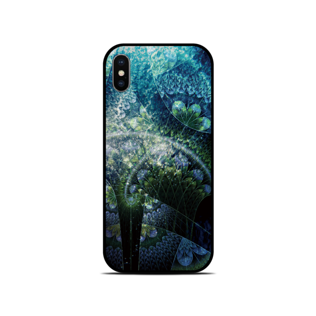雉爾 - 和風 角丸型 強化ガラスiPhoneケース【iPhone全機種対応