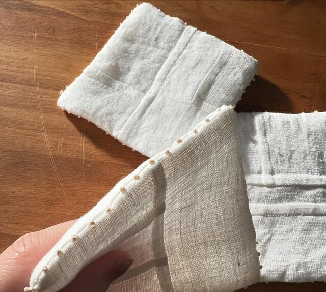 真っ白なポジャギのコースター 3枚セット | iichi 日々の暮らしを