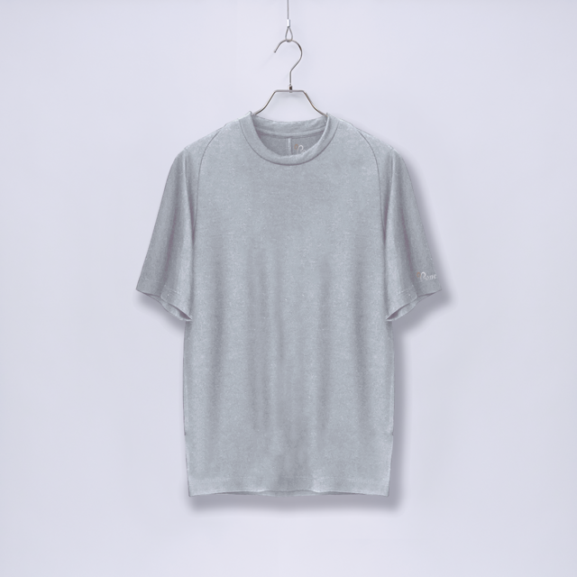 【ユニセックス】C FLEX　メリノウールTシャツ　(701 グレー　Sサイズ)