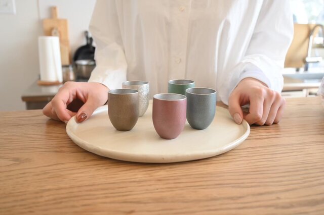 おちょこさん、 錫 NAKAGO'sおちょこシリーズ ーさみどりー | iichi 日々の