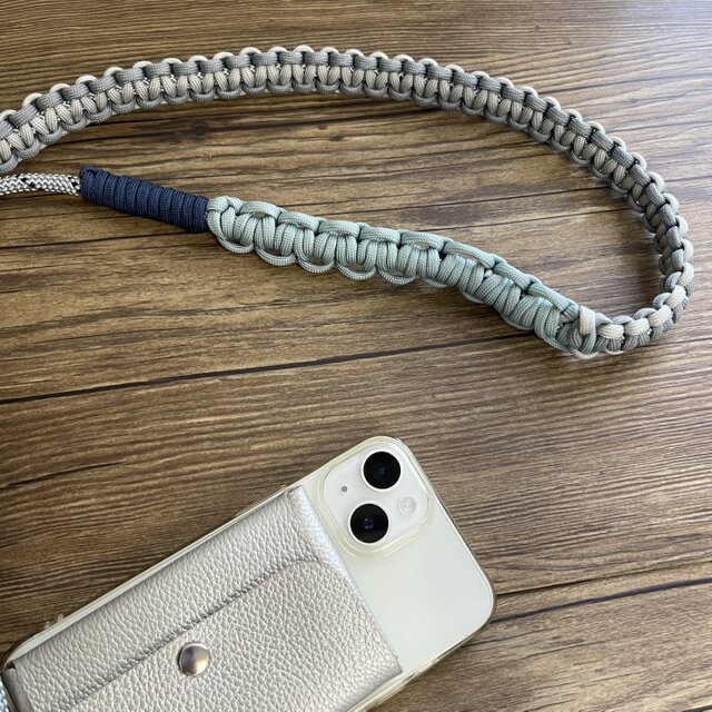 オーダー用】ハンドストラップ パラコード スマホストラップ くすみ